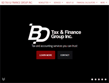 Tablet Screenshot of bdtaxfinancegroup.com